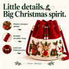 Deer design — playful reindeer details, braided shoulder strap and gold-tone finish