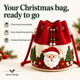 Craft Lovers Christmas Crochet Bucket Bag